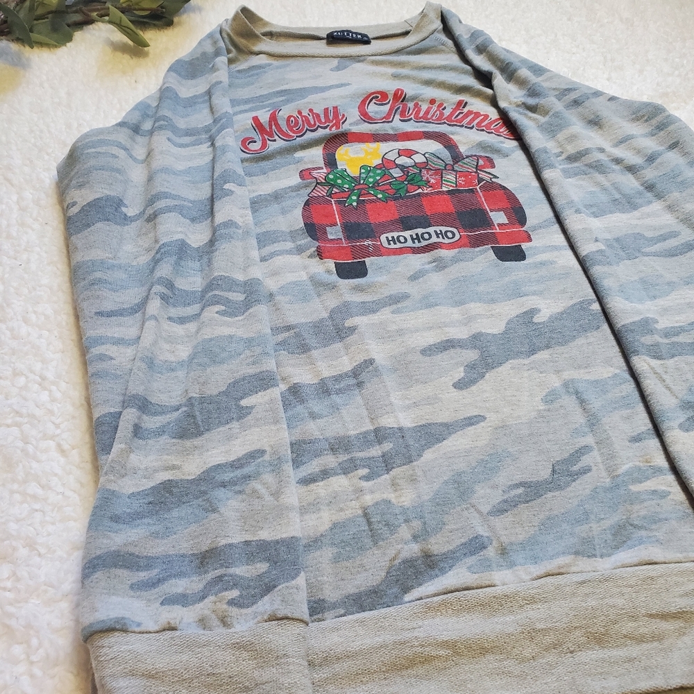 Zutter Camouflage Merry Christmas Sweater